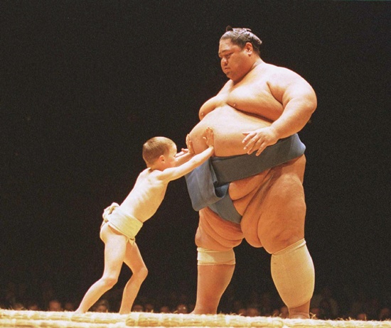 Former sumo great admits row over dog poo