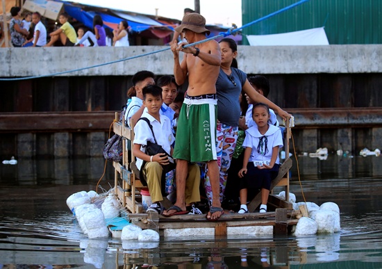 Makeshift raft