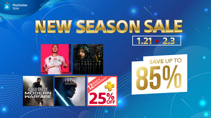 PlayStation Store US - End of Year Sale ลดสูงสุด 85%