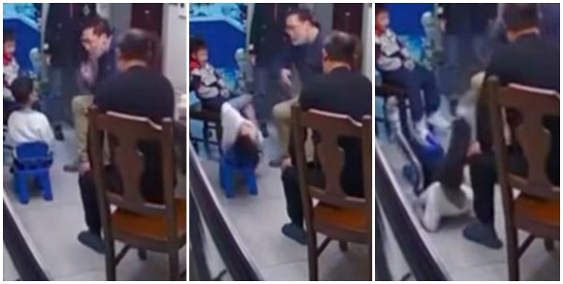 My son, don’t touch it!  A brutal father invades a friend’s house, a 5-year-old son slaps him and teaches him very hard.  After the child was attacked (with clips)