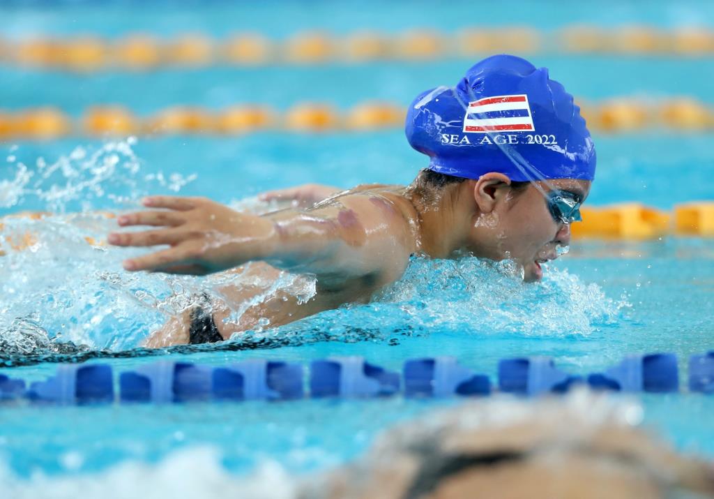 Thai swimming won 58 golds to dominate the ‘2022 sea age group’ pool