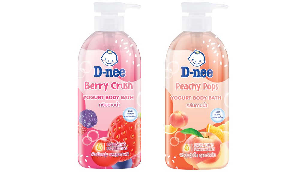 Pamper your skin with D-Nee Shower Cream, yogurt formula.