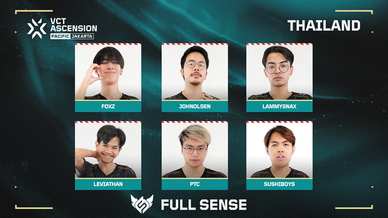 ร่วมเชียร์ทีมไทย FULL SENSE สู้ศึกอีสปอร์ต VALORANT ระดับภูมิภาค 20-29 ...