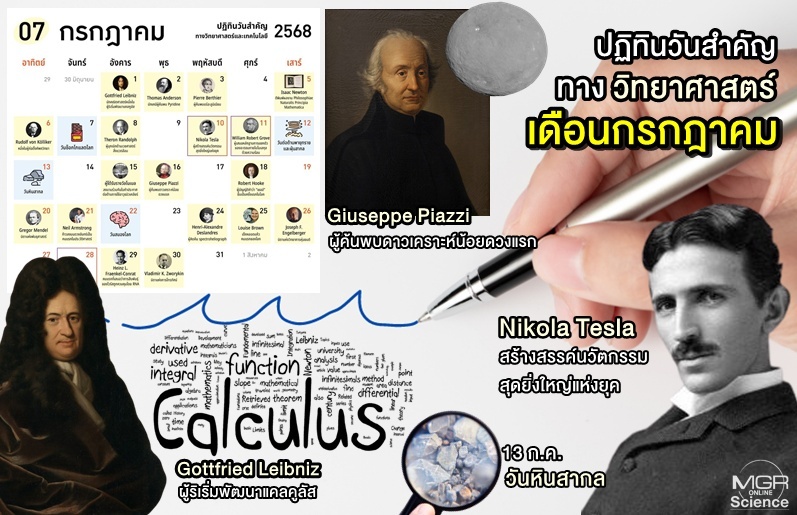 7月の科学カレンダー